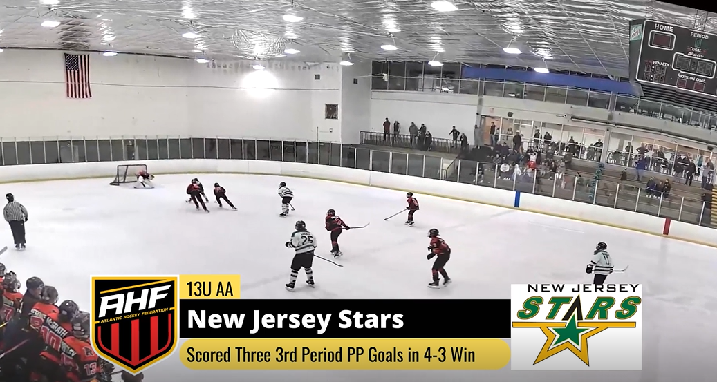 NJ Stars 13U AA Scored 3 PP Goals Atlantic Hockey Federation