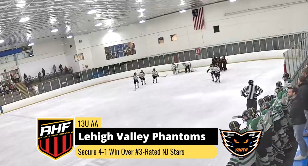 Lehigh Valley Phantoms Record 3-2 Upset Win Over #7 Rated Team