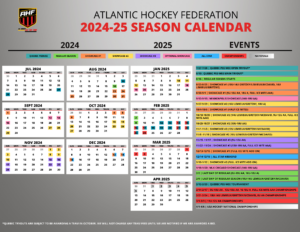 2024-25 AHF Season Calendar 8.2